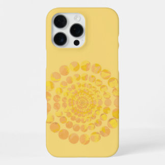 Minimaal Geel Zonbestraling Textuur Cirkel Ontwerp iPhone 16 Pro Max Hoesje