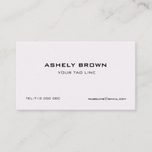 Minimaal gegraveerd Visitekaartje