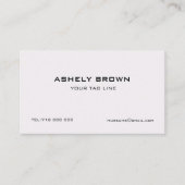 Minimaal gegraveerd Visitekaartje (Voorkant)