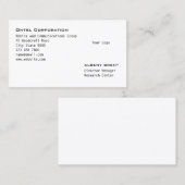 Minimaal gegraveerde Logo Visitekaartje (Voorkant / Achterkant)