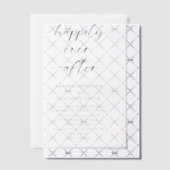 Minimaal gelukkig ooit na het huwelijk vellum uitnodigingen (Offset (Uitnodiging))