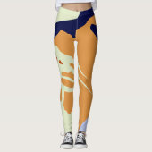 Minimaal geometrisch Abstract Leggings (Voorkant)