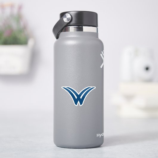 Minimaal Geometrisch Creatief Letter V Monogram Sticker (HydroFlask)
