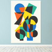 Minimaal geometrisch ontwerp canvas afdruk (Insitu (Houten vloer))