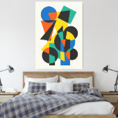 Minimaal geometrisch ontwerp canvas afdruk (Insitu (Slaapkamer))