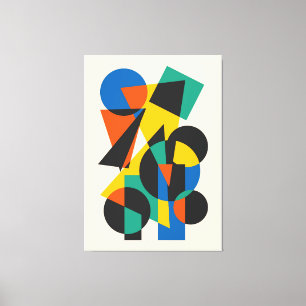 Minimaal geometrisch ontwerp canvas afdruk