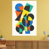 Minimaal geometrisch ontwerp canvas afdruk (Insitu (Woonkamer))