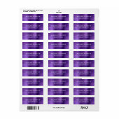 Minimaal gepenseerde metalen Paarse Violet Etiket (Full Sheet)