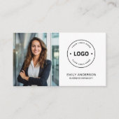 Minimaal gepersonaliseerd foto-Logo-Visitekaartje Visitekaartje (Voorkant)