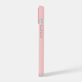 Minimaal Gepersonaliseerd Roze iPhone 15 Case (Linkerkant)