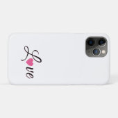 Minimaal gestippeld hartontwerp Case-Mate iPhone case (Achterkant (horizontaal))
