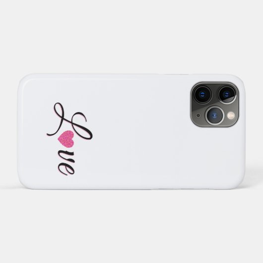 Minimaal gestippeld hartontwerp Case-Mate iPhone case (Achterkant (horizontaal))