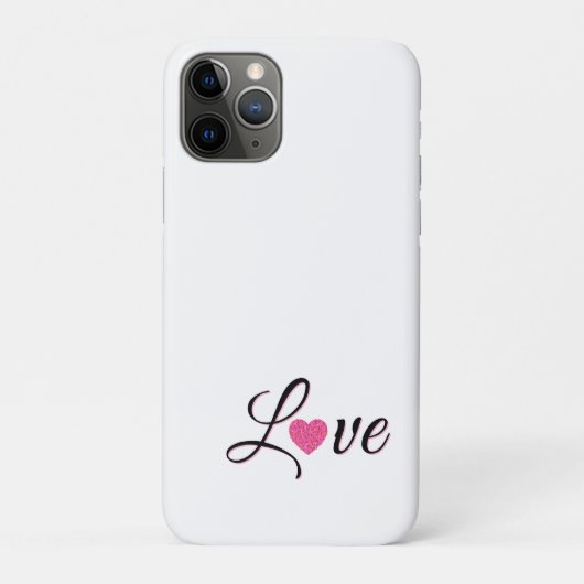 Minimaal gestippeld hartontwerp Case-Mate iPhone case (Achterkant)