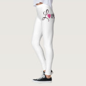Minimaal gestippeld hartontwerp leggings (Links)