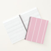 Minimaal gestreept patroon notitieboek roze (Binnen)