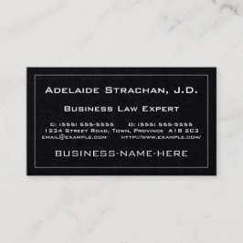 Minimaal, gewoon Visitekaartje