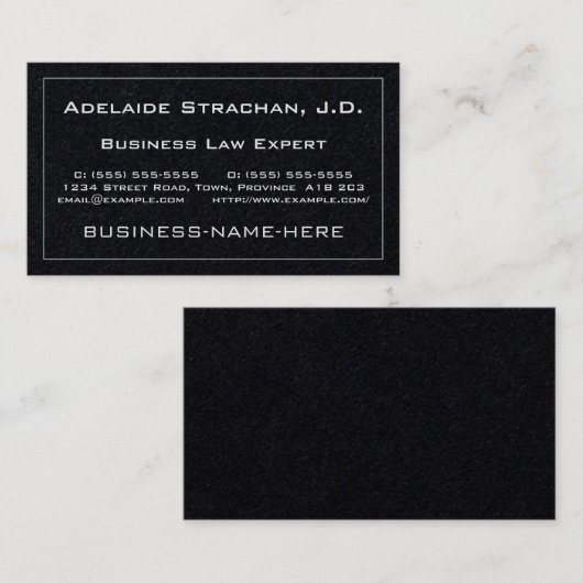 Minimaal, gewoon Visitekaartje (Voorkant / Achterkant)