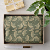 Minimaal Ginkgo-patroon in goud Tissuepapier (Geschenk)