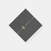 Minimaal Gold Caduceus-symbool Servet (Hoek)