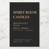 Minimaal Gold- en backkaarelabel Voedselcontainer Etiket (Enkel label)