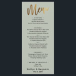 Minimaal Gold Handwriting Simple Type Cream-menu Menu<br><div class="desc">Het onderscheid tussen deze populaire suite is het gevolg van het moderne handschrift dat wordt gebruikt voor accentuitingen die ook zijn verfraaid met een faux-metallic goudafwerking. In dit specifieke stuk, werd dit casual lettertype gebruikt om grafisch te creëer die eenvoudig "Menu"bij de bovenkant leest. Gebruik de velden sjabloon om je...</div>