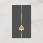 Minimaal Gold Spade-symbool Visitekaartje (Voorkant)
