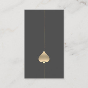 Minimaal Gold Spade-symbool Visitekaartje