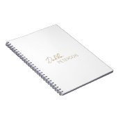Minimaal Goud Modern Notitieboek (Rechterzijde)