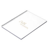 Minimaal Goud Modern Notitieboek (Linkerzijde)