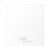 Minimaal Goud Modern Zakelijk Notitieblok (Voorkant)