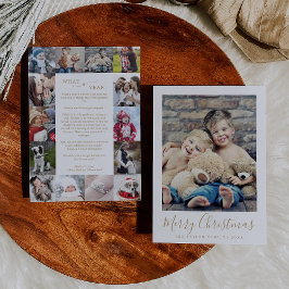 Minimaal goud wat een jaar voor een jaar voor een  feestdagenkaart