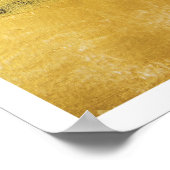 Minimaal goudzwart abstract schilderij muurkunst poster (Hoek)