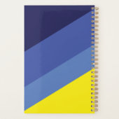 Minimaal Gradiënt Notitieboek – Geel & Blauw Thema (Achterkant)