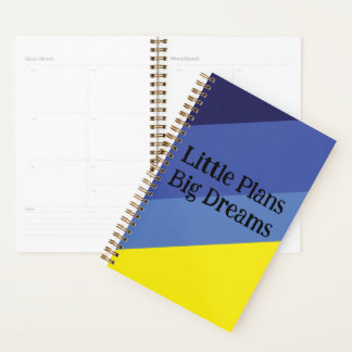 Minimaal Gradiënt Notitieboek – Geel & Blauw Thema