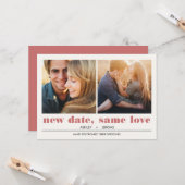 Minimaal grafisch | 2 Uitstel van het huwelijk op Kaart (Voorkant / Achterkant in situ)