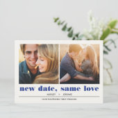 Minimaal grafisch | 2 Uitstel van het huwelijk op  Kaart (Staand voorkant)