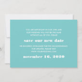 Minimaal grafisch | 2 Uitstel van het huwelijk op  Kaart (Achterkant)