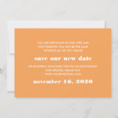 Minimaal grafisch | 2 Uitstel van het huwelijk op  Kaart (Achterkant)