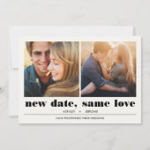 Minimaal grafisch | 2 Uitstel van het huwelijk op  Kaart (Voorkant)