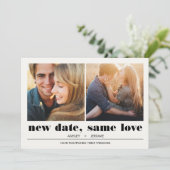 Minimaal grafisch | 2 Uitstel van het huwelijk op  Kaart (Staand voorkant)