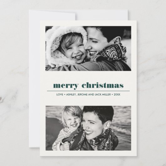 Minimaal grafisch | Foto Green Merry 2 Kaart (Voorkant)