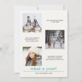 Minimaal grafisch | Jaar van review 3 Fotocollage Kaart (Voorkant)