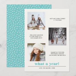 Minimaal grafisch | Jaar van review 3 Fotocollage Kaart