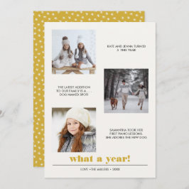 Minimaal grafisch | Jaar van review 3 Fotocollage Kaart