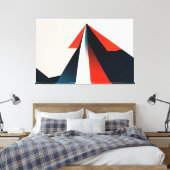 Minimaal Grafisch Ontwerp Canvas Afdruk (Insitu (Slaapkamer))