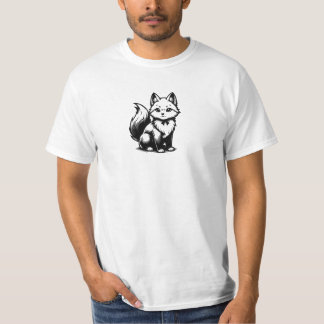 Minimaal grafisch T-shirt met wilde dieren