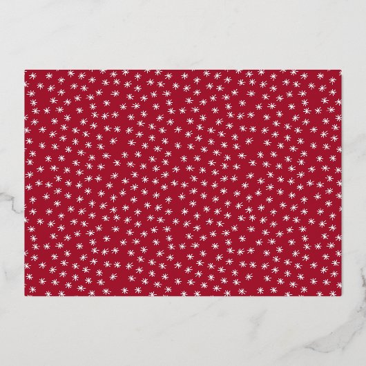 Minimaal grafisch | Vrolijk nieuwjaar collage 2 Fo Folie Uitnodiging (Achterkant)