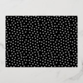 Minimaal grafisch | Vrolijk nieuwjaar collage 2 Fo Folie Uitnodiging (Achterkant)