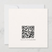 Minimaal Grappig Modern Bloemig Stofachtig Blauwe Kaart (Achterkant)