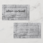 Minimaal grijs betonVisitekaartje Visitekaartje (Voorkant / Achterkant)